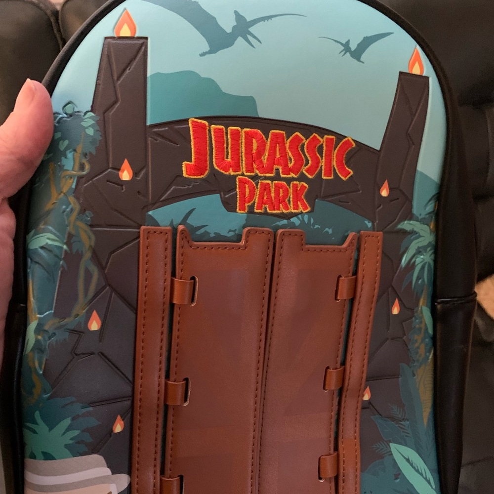 Loungefly Jurassicic Park Funko Pop backpack and wallet great condition